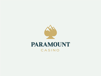 Paramount Casino branding casino gamble identity logo mark mount mountain spade symbol