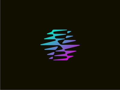 DNA coral coral dna genome icon logo negative space symbol