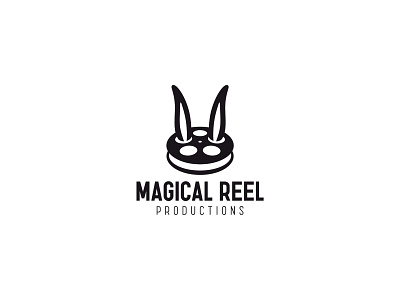 Magical Reel animal branding ears film film reel identity logo magic mark movie rabbit symbol