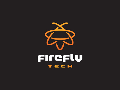 Firefly Atom animal atom branding bug firefly identity logo mark monoline science symbol