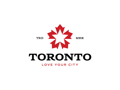 Toronto beer branding brew canada identity logo maple leaf mark negative space negative space logo star symbol toronto