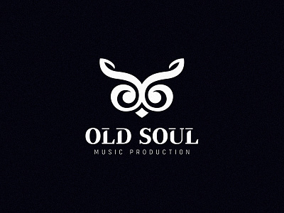 Old Soul Music Production animal bird branding eyes identity logo mark music owl production symbol treble clef