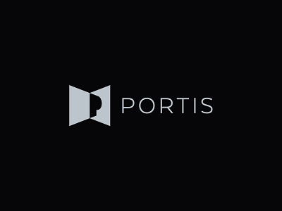 Portis architechture branding door identity logo mark negative space negative space logo symbol