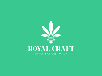 Royal Craft branding cannabis cbd cultivation identity logo marijuana mark noble royal symbol