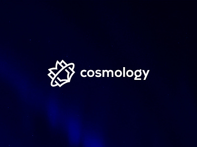 Cosmology book branding cosmology cosmos identity logo mark planet science space symbol universe
