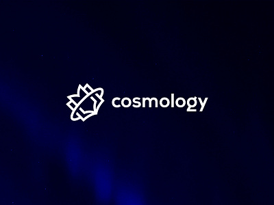 Cosmology book branding cosmology cosmos identity logo mark planet science space symbol universe