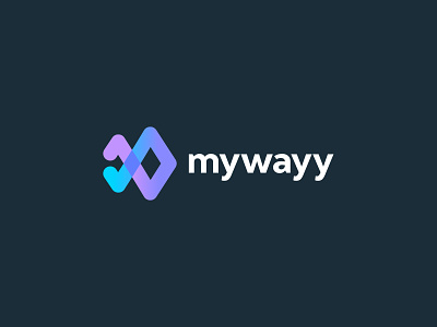 MyWayy branding goals growth identity logo mark monogram planner symbol way wm