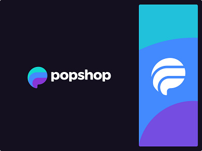 Popshop branding canopy identity logo mark monogram shop symbol