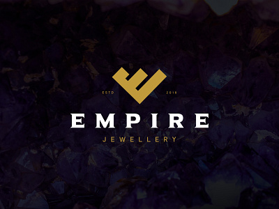 Empire branding crown diamond empire identity jewellery lettering lettermark logo mark monogram symbol