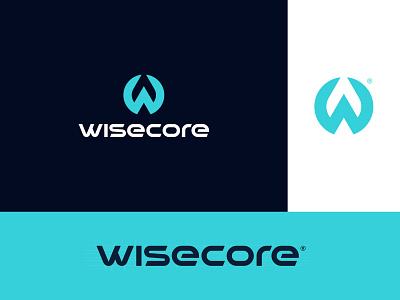Wisecore artificialintelligence branding core face recognition identity learning logo machinelearning mark monogram symbol wise