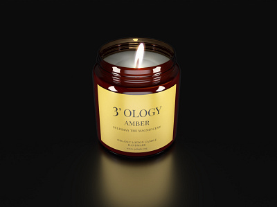 Candle 3d 3d modelling blender branding design dimension poster poster design product