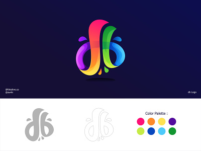 db Logo branding design graphic design illustration logo typography