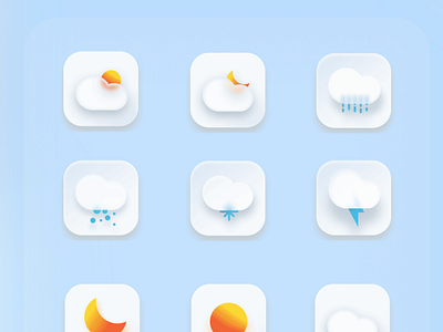 Frosted glass frosted texture icon design