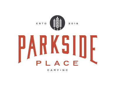 Parkside Place Logo branding logo north carolina type