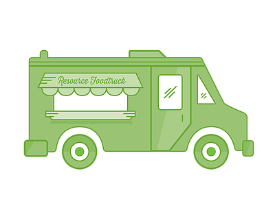 Food Truck Day at Resource atlanta design foodtruck illustration