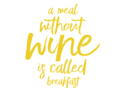Wine breakfast script wine