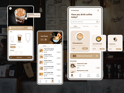 Coffee Order & Loyalty App app coffee coffee order coffee order app delivery app design mobile app order app ui ux website