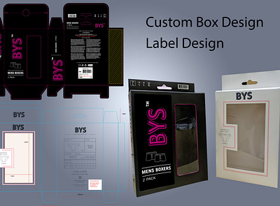 Shipping Window Box Design label design packaging box shipping box