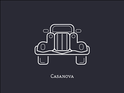Car Series - Casanova android app car design icon set icons ios line icon vintage car