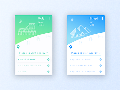 Travel App android app app design egypt icons illustration ios italy line icon mobile tour travel