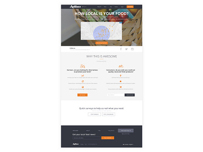 Landing Page - Agrilliance design food ui ux web