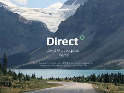 Direct Multi-purpose PSD Theme creative direction direct template ui ux
