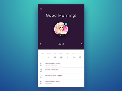 Task app app calendar clean design manager minimalistic mobile task ui ux