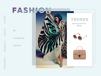 FASHION clean design fashion landing page trends ui ux web