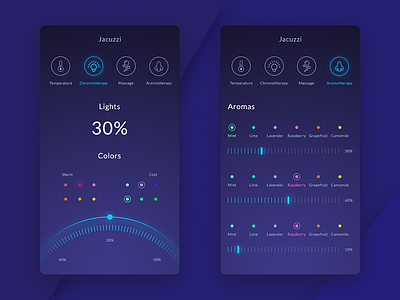 App for smart jacuzzi