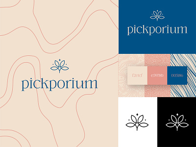 Picporium Tiles Logo brand identity branding branding identity color design graphic design illustration logo logo deisgn pattern vector