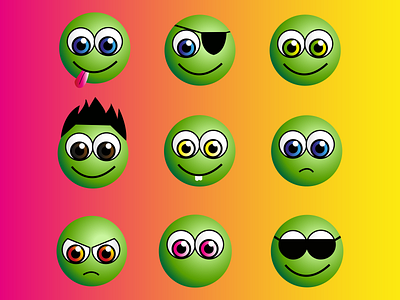 Pea Emojis 3d adobe branding dailylogo dailylogochallenge design elegantlogodesign freelancer graphic design illustration logo motion graphics pea ui unique vegetables