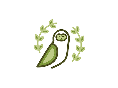 Plantwise bird designer green illustration landscaping leaves minneapolis nature olive leaves owl plant plants