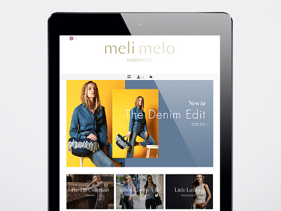 Meli Melo ecommerce fashion ui website