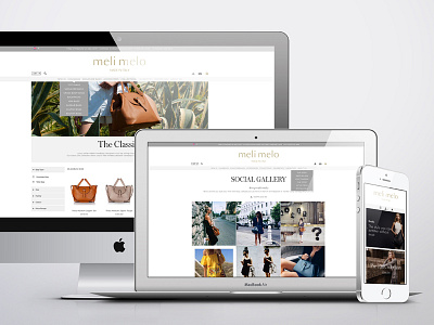 Meli Melo ecommerce fashion responsive web design