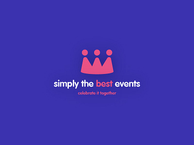 Simply The Best Events Final Logo best celebrate crown events logo people simply together