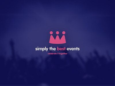 Simply The Best Events Final Logo best celebrate crown events logo people simply together