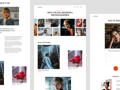 Keerowa - Photography Website Template about page figma homepage photo photographer portfolio web teplate webflow template website website template