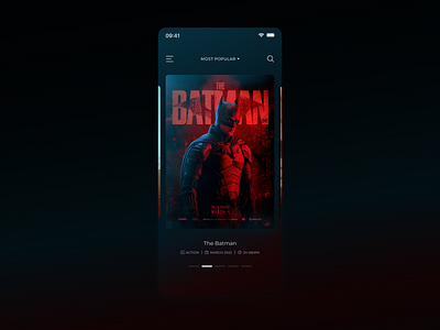 Movie Browsing Interface app clean design film ios minimal mobile mobile app movie ui
