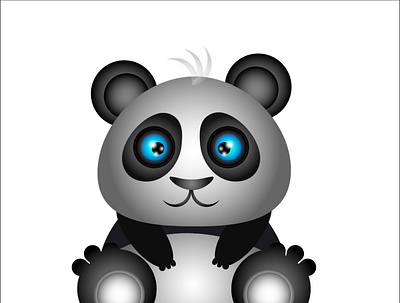 Baby panda Illustration icon illustration vector