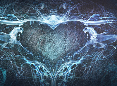 Smoke Heart abstract decorative dream fantasy heart love magic romance romantic smoke tattoo valentine wallpaper wedding