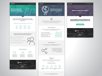 Wize Services Website Proposal icons mockups outline proposal website