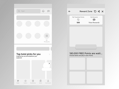 Redesign Wireframe Traveloka