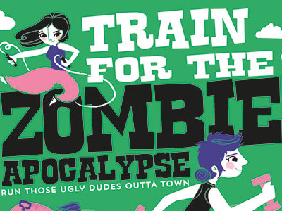 A5 Flyer Zombie illustration poster