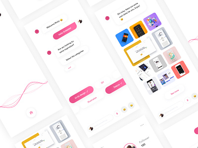 Dribbble Assistant assistant chat chatbot debut digitaldesign dribbble firstshot interface interfaces ui uidesign ux
