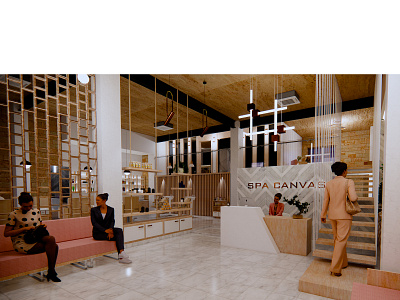 Project: Spa Canvas Adaptive reuse 3d design illustration spa