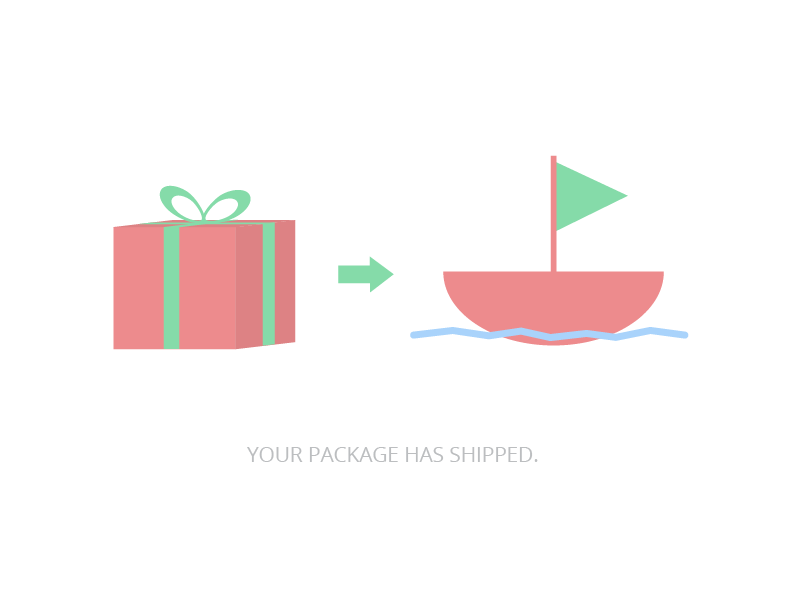 Your Package Has Shipped by Zac Cain on Dribbble