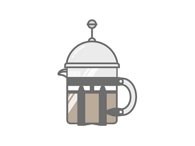 Mini French Press coffee coffee illustration french press hot coffee illustration