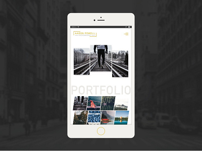 Aaron Powell Photography mobile mobile design photography ui web design