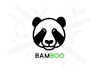 Logo challenge day 3 bamboo logo logos panda shy