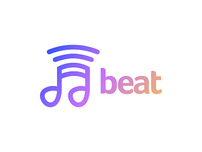 Beat beat logo music streaming
